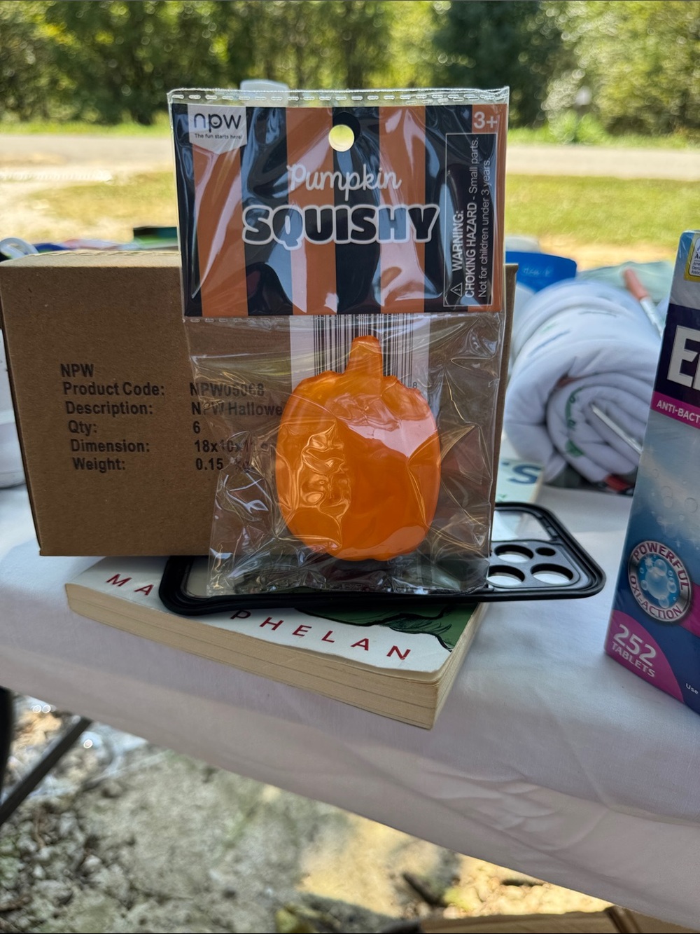 Pumpkin Squishy Stress Toy - Bright Orange Halloween Plushie